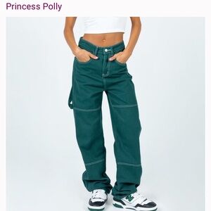 Princess Polly Green Copeland Jeans